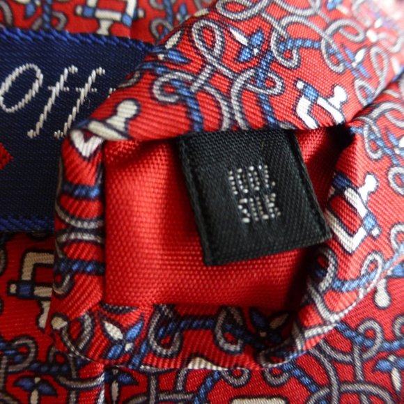 Rare Vintage Tie OFF THE CUFF England Pure Silk - Picture 2 of 5